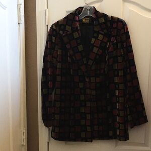 Ladies’ Lauren Meren Printed Velvet Jacket (Bust 38”)